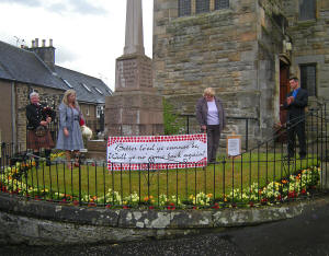 Unveiling of banner Commemorating the Start of World War  1